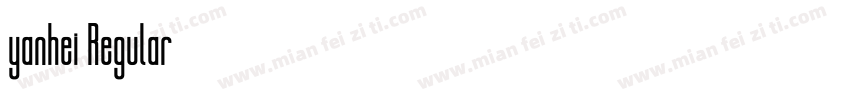 yanhei Regular字体转换